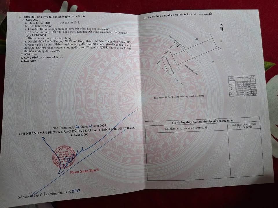 Đất thổ cư Phước Đồng Nha Trang 102m² giá 1.3 tỷ - Đầu tư sinh lời ngay!