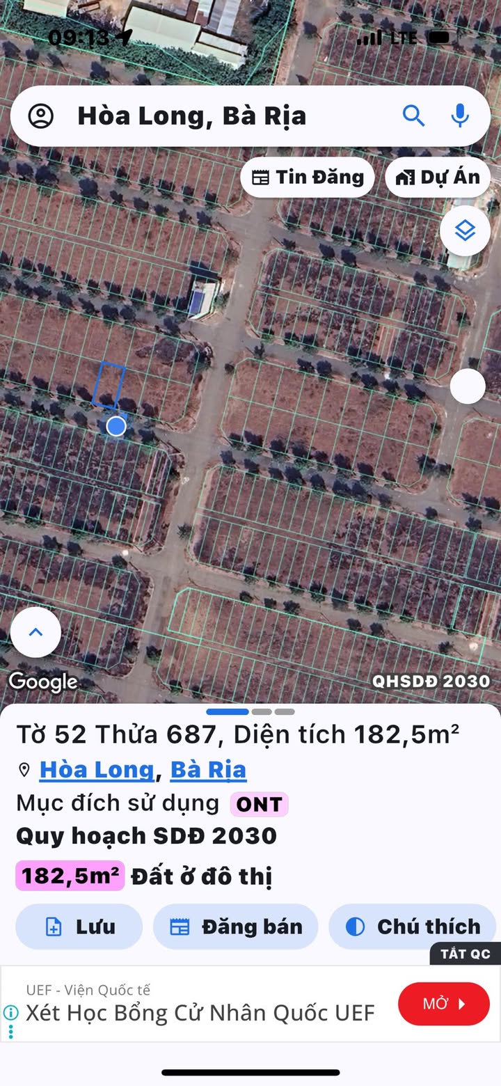 Đất biệt thự Lan Anh 2, Hòa Long 185m² giá 2.1 tỷ - Sổ đỏ chính chủ, bán gấp!