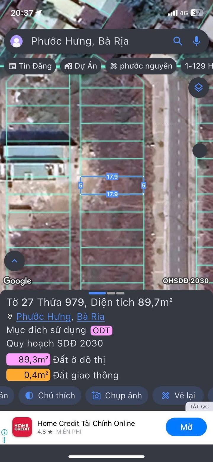 Đất nền TDC Phước Hưng Bà Rịa 90m² giá 2.3 tỷ - Sổ hồng chính chủ, bớt lộc cho khách thiện chí!
