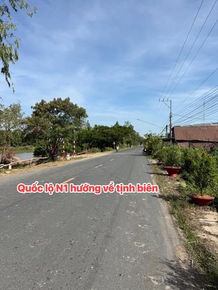 Đất nền mặt tiền Quốc lộ N1, Tịnh Biên 230m² - Đầu tư sinh lời ngay!