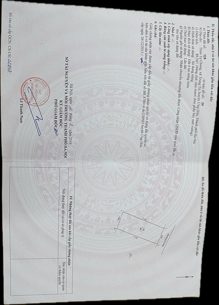 Đất thổ cư 90m² tại thôn Tự Chung, xã Trung Tú, huyện Ứng Hòa - Kinh doanh đỉnh cao!