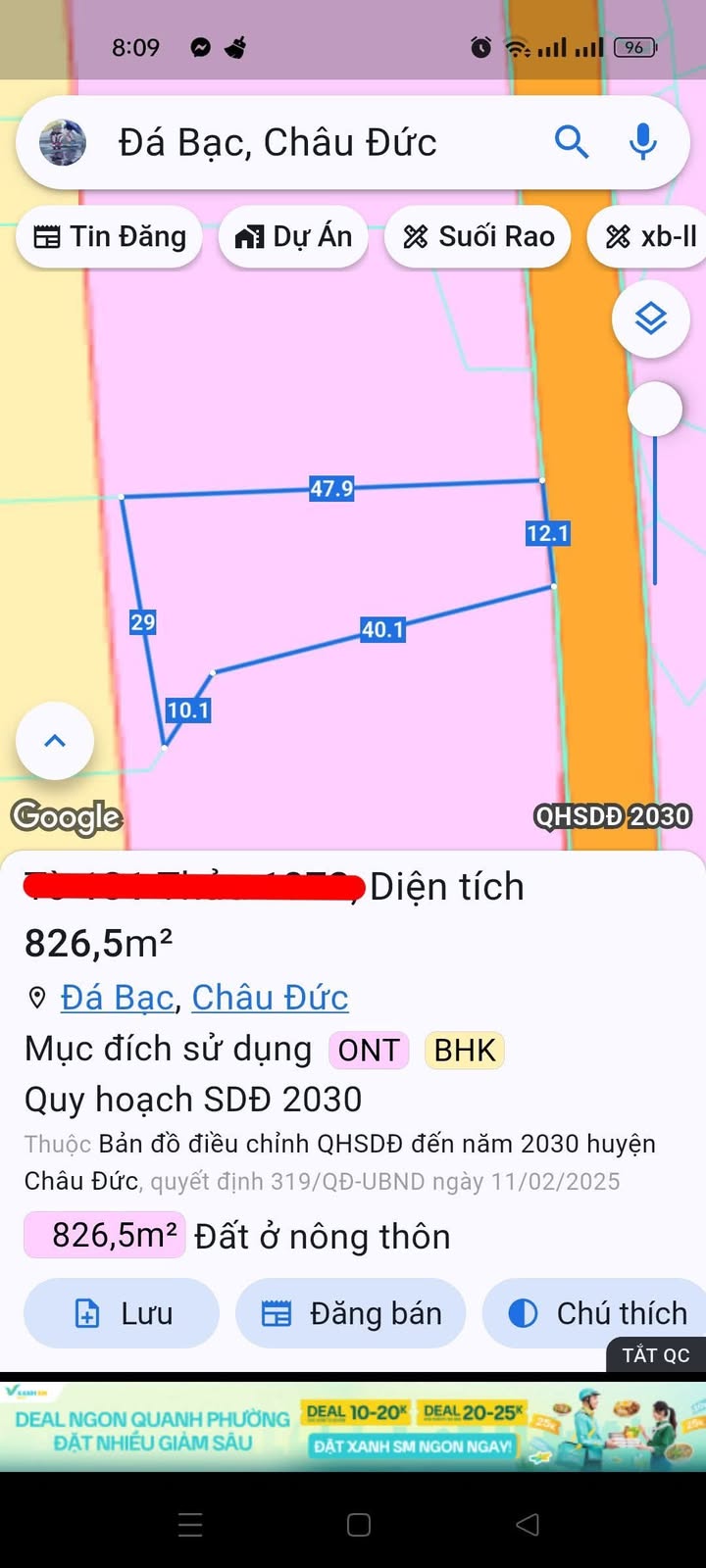 Đất nền 800m² Nghĩa Thành, Châu Đức - Giá chỉ 1.5 tỷ, Đường nhựa thông thoáng!