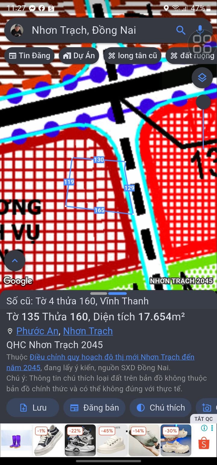 Đất Vĩnh Thanh Nhơn Trạch 18,000m² giá tốt - Cơ hội đầu tư hấp dẫn!