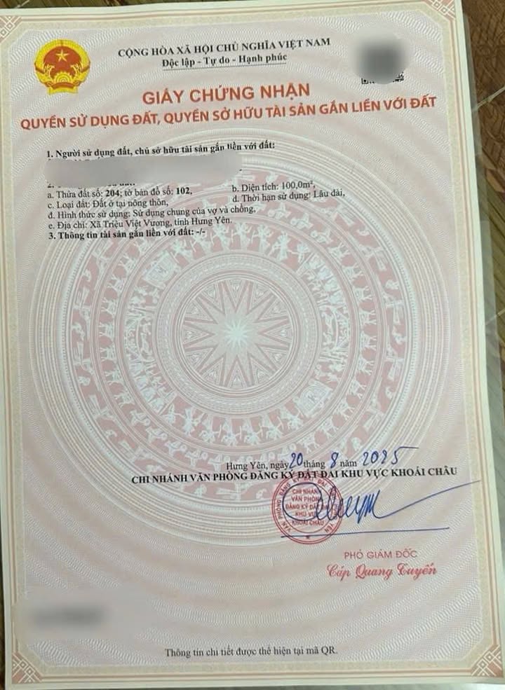 Đất đấu giá 100m² tại Tân Dân, Khoái Châu - Chỉ 3 tỷ, đầu tư sinh lời!