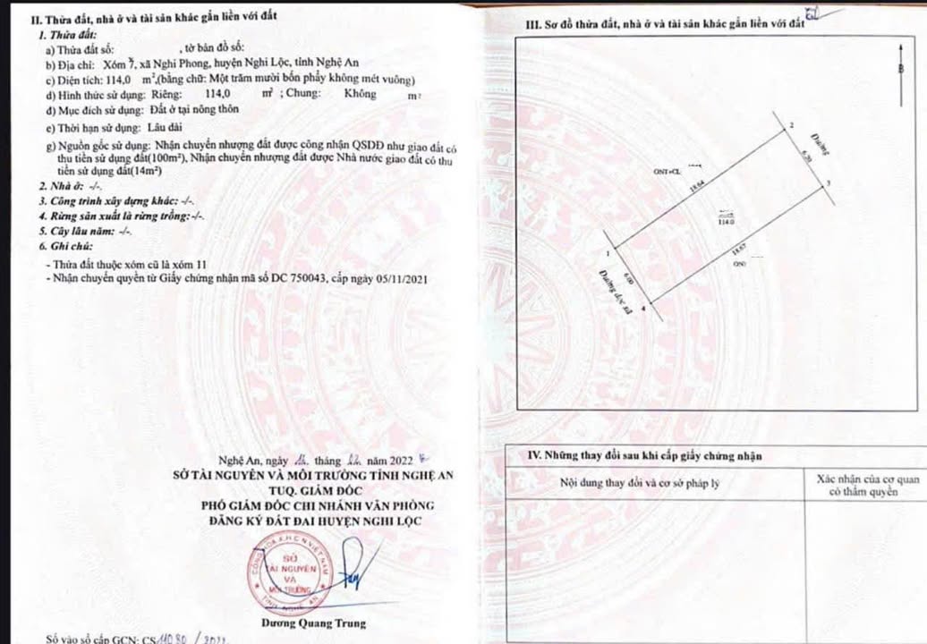 Bán đất mặt đường 24, phường Nghi Phong, 114m² giá 4.1 tỷ - Đầu tư sinh lời tuyệt vời!