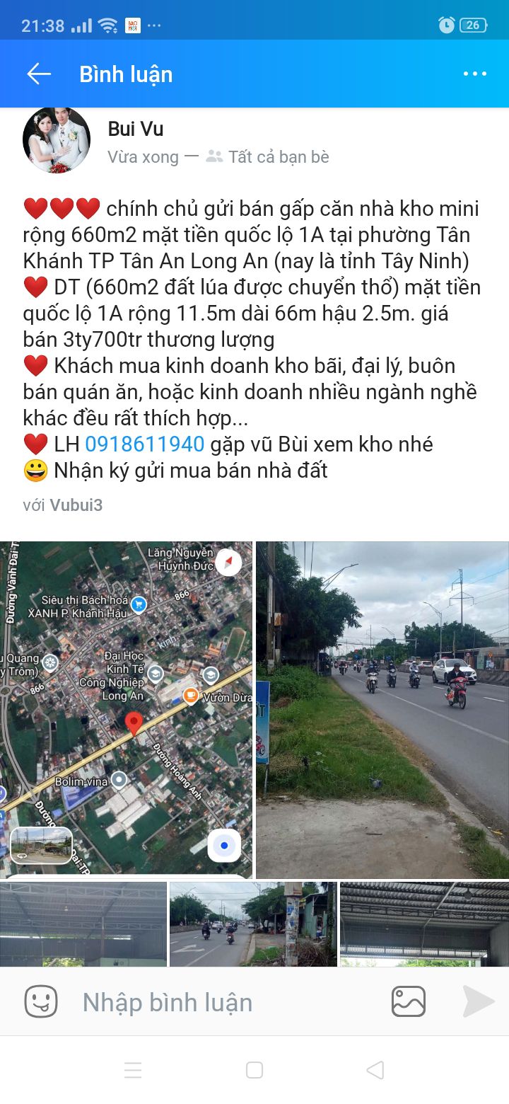 Kho mini Tân Khánh 660m² giá 3.7 tỷ - Đầu tư sinh lời ngay!