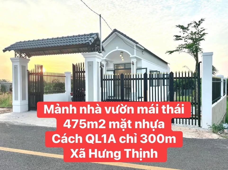 Nhà vườn mái thái 479m² tại Hưng Thịnh, Trảng Bom giá 2.35 tỷ - Đầu tư sinh lời ngay!