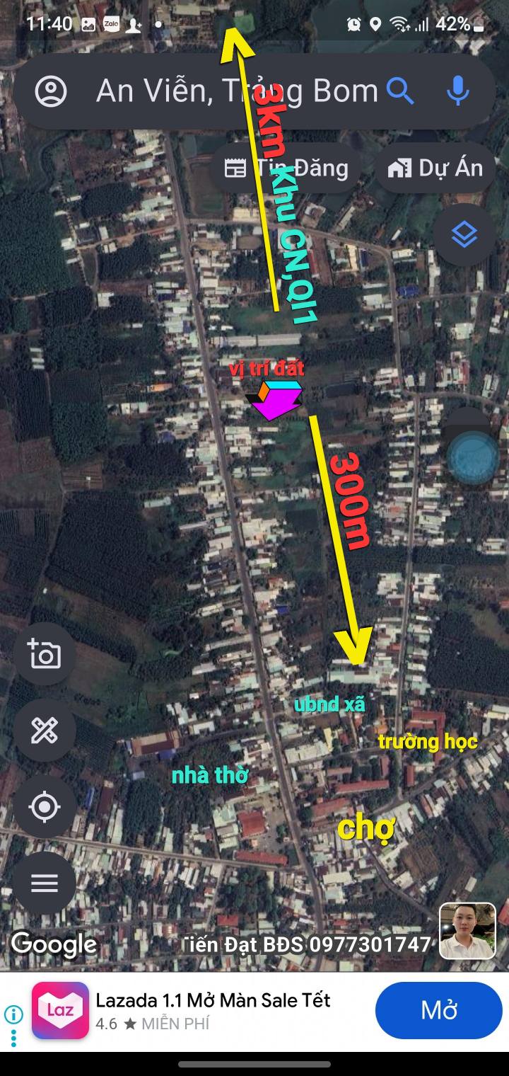 Đất thổ cư Đồi 61, Trảng Bom 85m² giá 1.19 tỷ - Cơ hội đầu tư hấp dẫn!