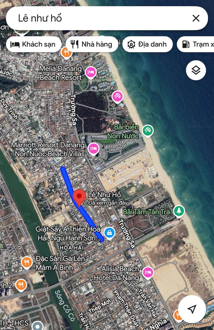 Đất nền biển Tân Trà - Lê Nhữ Hổ, Ngũ Hành Sơn, Đà Nẵng 125m² giá 6,3 tỷ - Cơ hội đầu tư sinh lời!