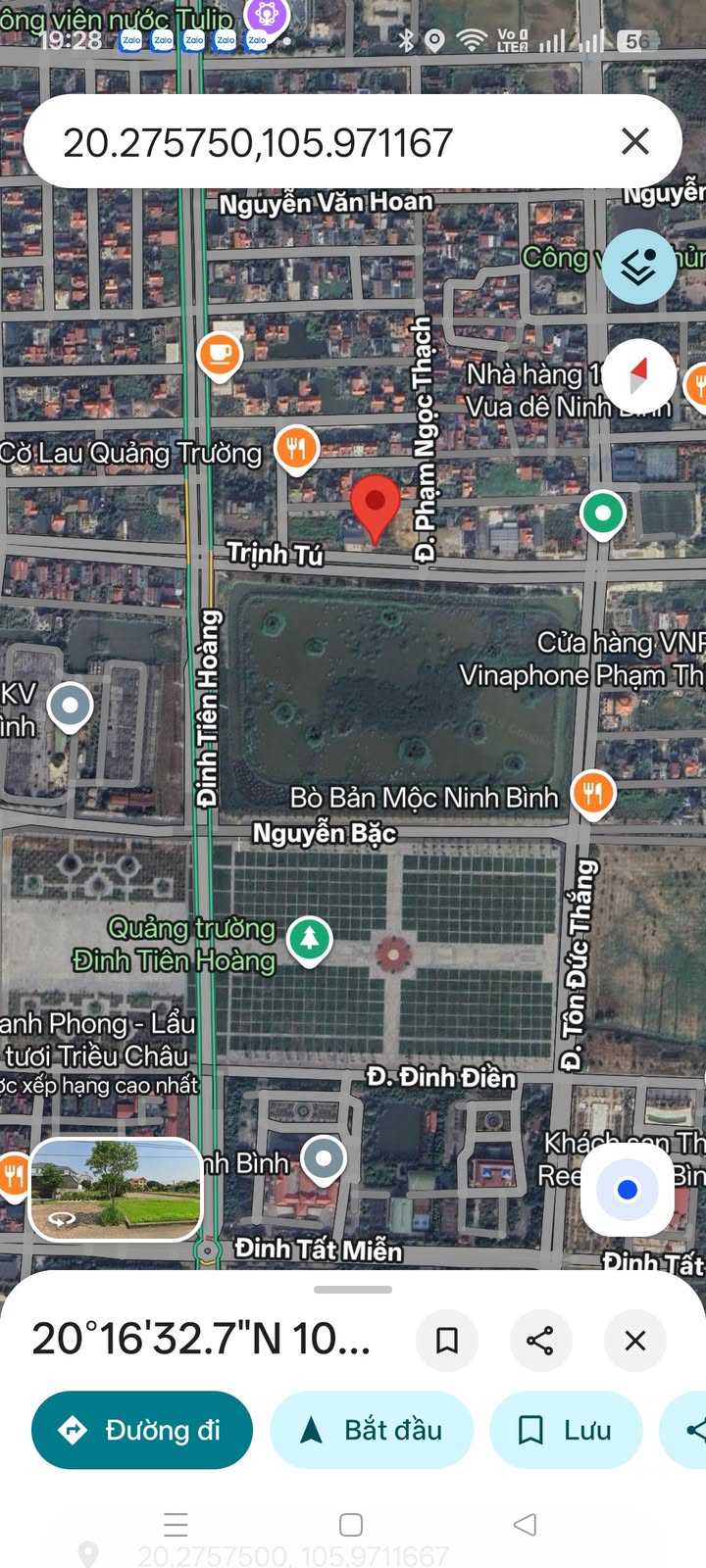 Đất nền Ninh Bình 413m² giá thỏa thuận - Mặt tiền Trịnh Tú, trung tâm hành chính!