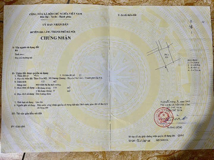 Đất nền Dương Quang, Gia Lâm 133m² giá thỏa thuận - Cơ hội đầu tư tuyệt vời!