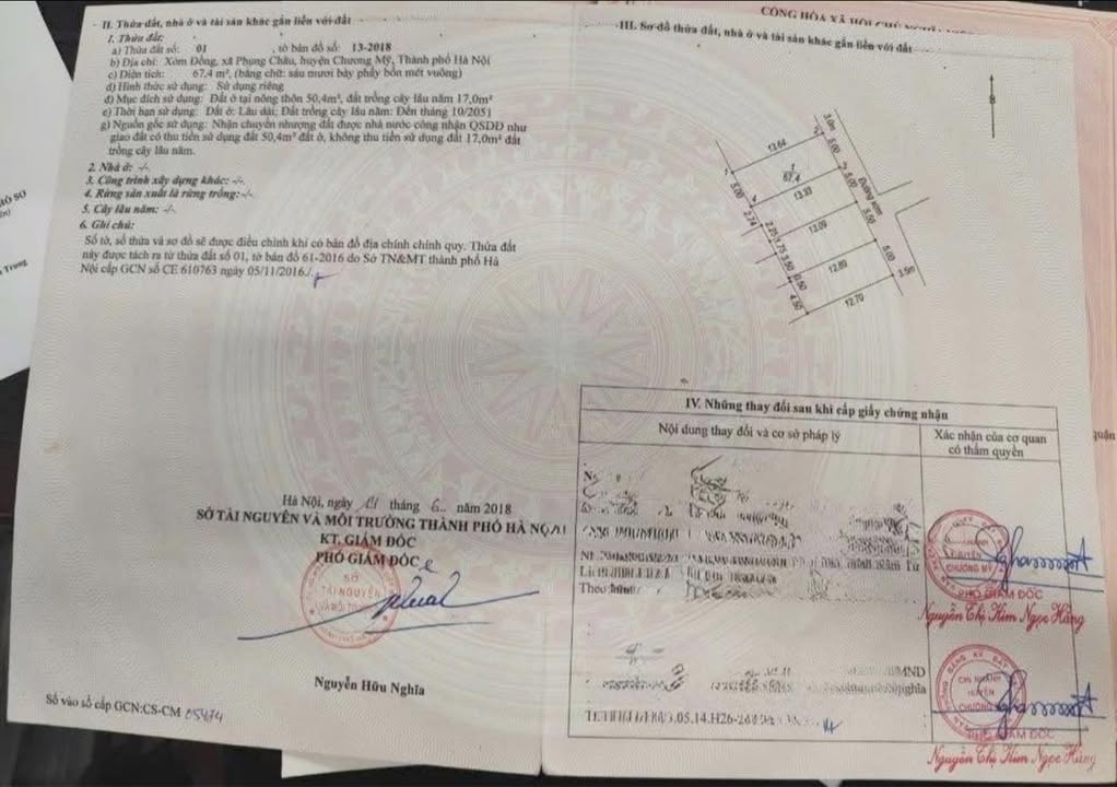 Đất thổ cư Phượng Đồng 67m² giá thỏa thuận - Sổ đỏ chính chủ, thuận tiện giao thông!