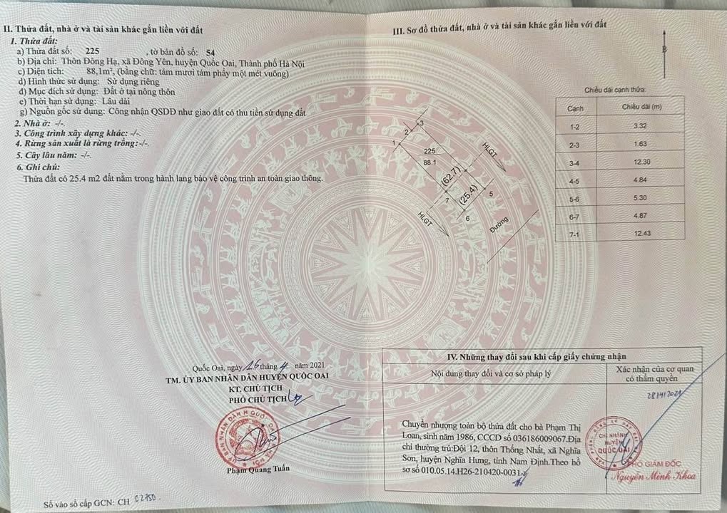 Đất nền mặt tiền TL421B Chương Mỹ 88m² giá 4 tỷ - Cơ hội đầu tư hấp dẫn!