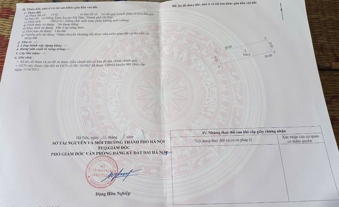 Lô đất 100m² Đồng Mít - Phúc Sơn, Hà Nội giá 2 tỷ - Chính chủ cần bán gấp!