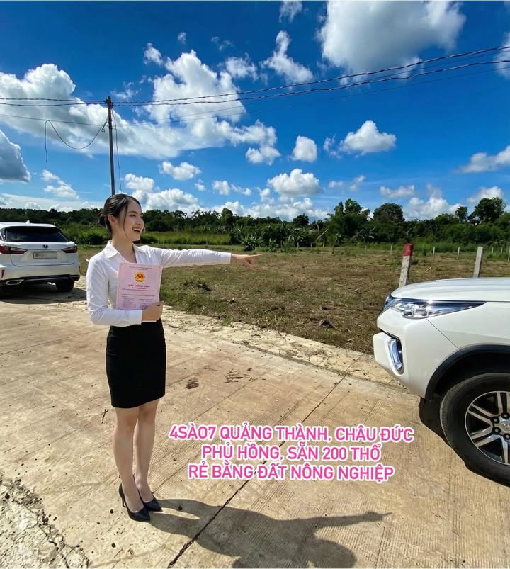 Đất nền 4 sào 7 Quảng Thành Châu Đức giá 8.28 tỷ - Cơ hội đầu tư hấp dẫn!