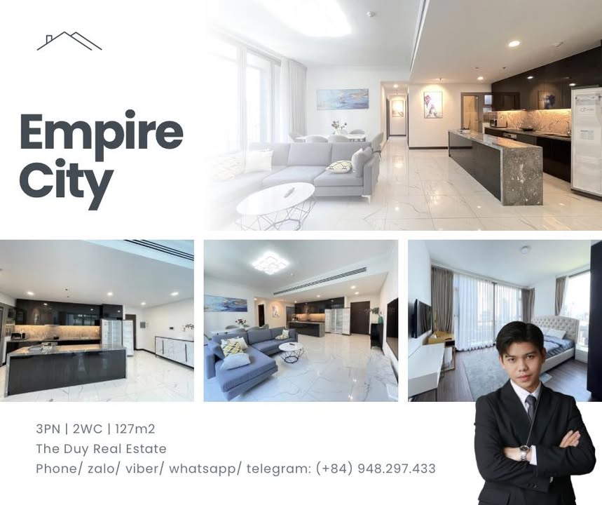 Căn hộ Empire City Tilia Thủ Thiêm 127m² giá thỏa thuận - View Bitexco tuyệt đẹp!