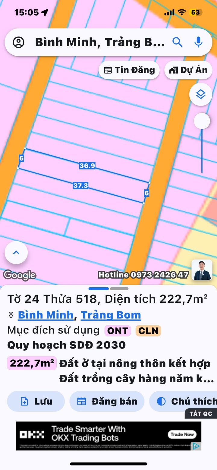 Đất đẹp 2 mặt tiền đường nhựa tại Bình Minh 100m² giá 1.8 tỷ - Cơ hội đầu tư hấp dẫn!