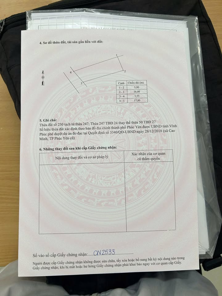 Đất thổ cư 93m² đường Nguyễn Văn Linh, Phúc Yên - Giá chỉ 1.9 tỷ, đầu tư sinh lời!