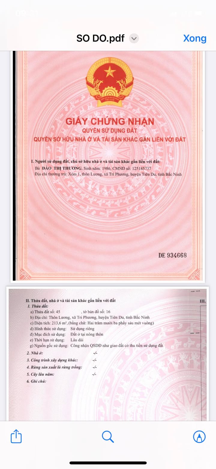 Nhà riêng Tiên Du Bắc Ninh 213m² giá 7 tỷ - Cần bán gấp!