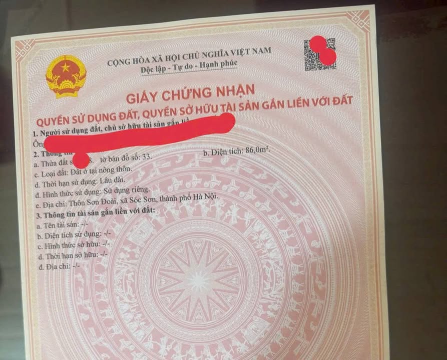 Đất Lô Góc 86m² Xã Tân Minh Sóc Sơn - Đầu Tư Sinh Lời Cao!