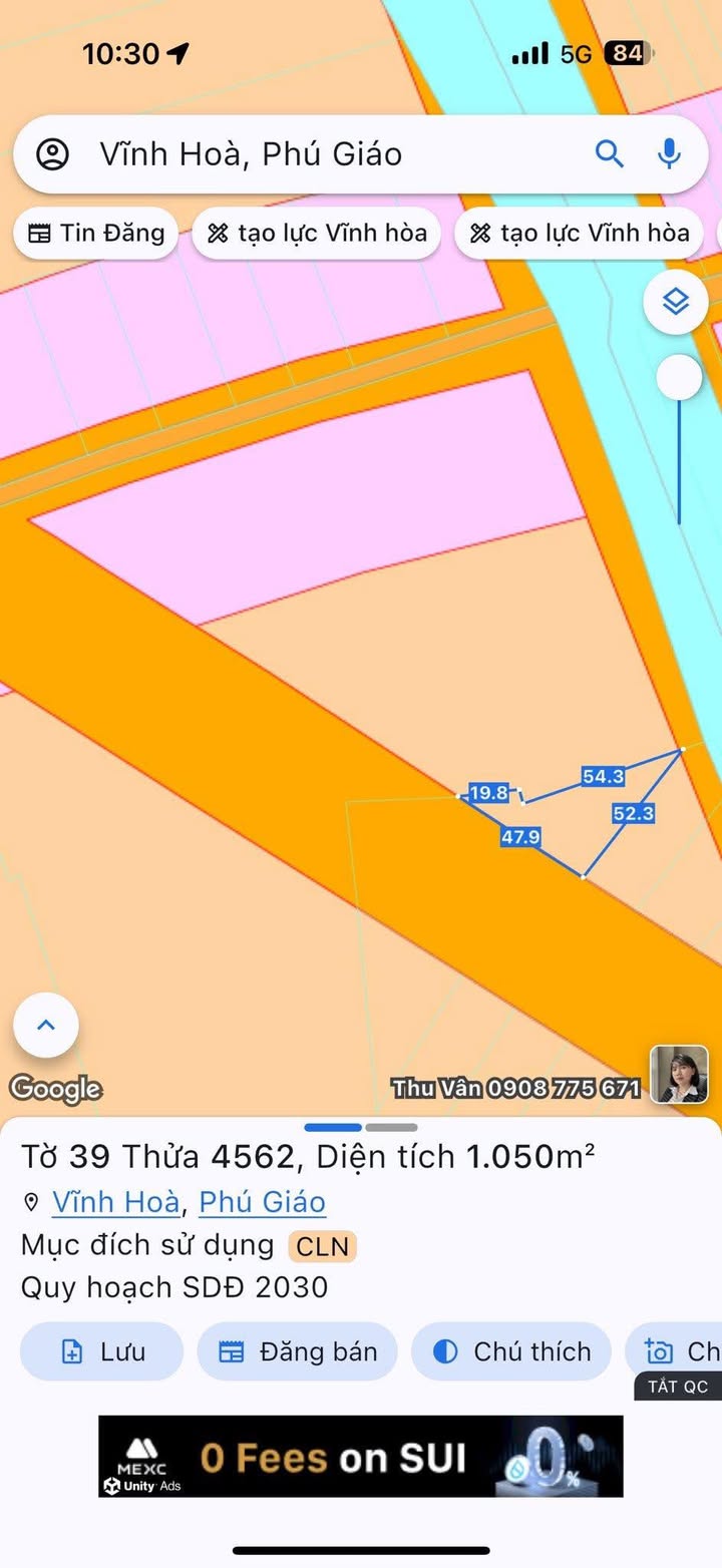 Đất nền Vĩnh Hòa Phú Giáo 1000m² giá 3.5 tỷ - Cơ hội đầu tư hấp dẫn!