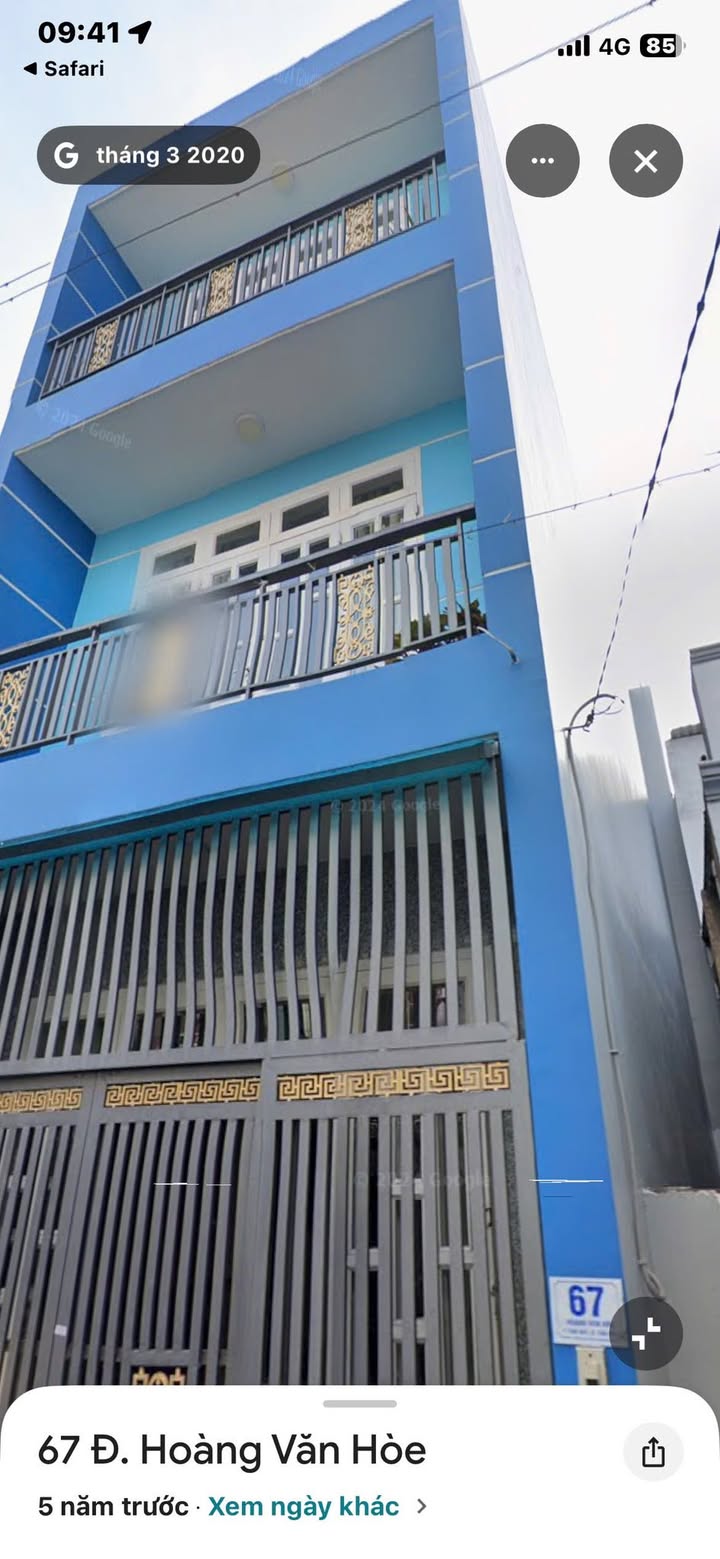 Nhà mặt tiền đường Hoàng Văn Hoè, quận Tân Phú 64m² chỉ 12 triệu/tháng - Thích hợp kinh doanh ngay!