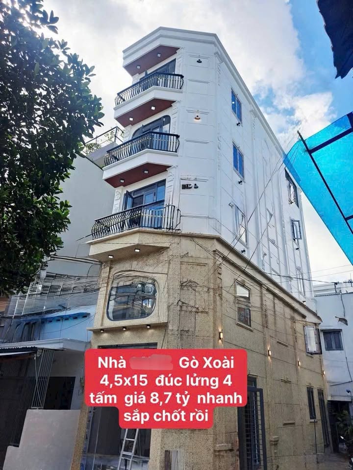 Nhà góc 2MT hẻm Gò Xoài, Bình Tân 67m² giá 8,7 tỷ - Cơ hội đầu tư tuyệt vời!