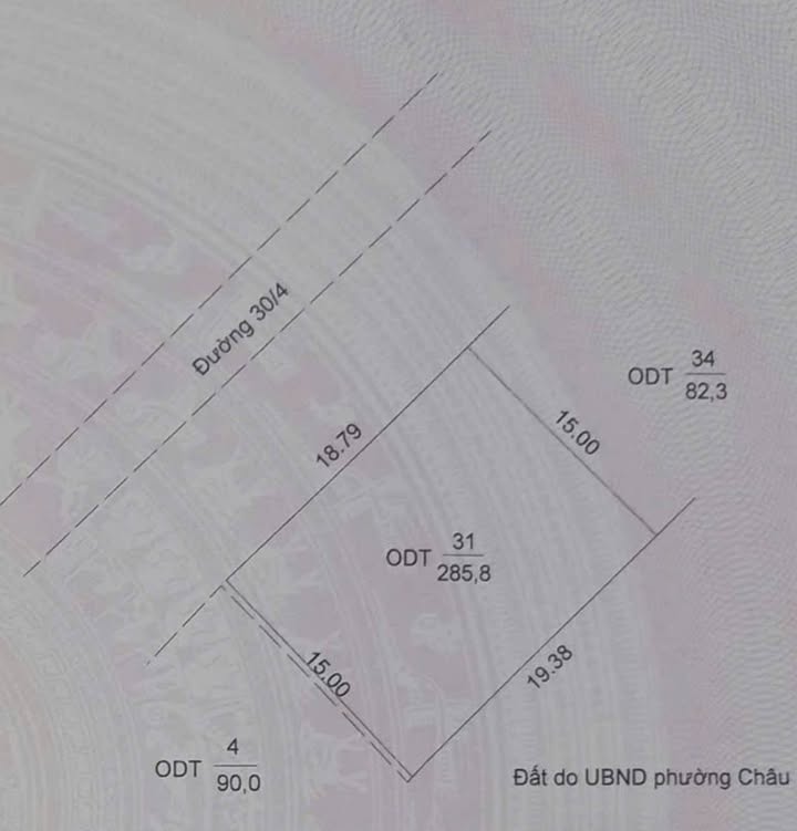 Đất biệt thự mặt tiền Đường 30/4, Châu Phú B 285m² giá 4 tỷ - Vị trí đắc địa, tiện lợi!