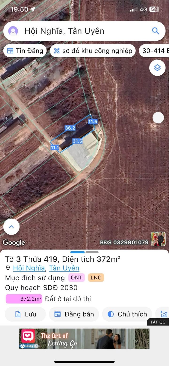 Đất nền phường Hội Nghĩa Tân Uyên 396m² giá 4 tỷ - Đầu tư sinh lời hấp dẫn!