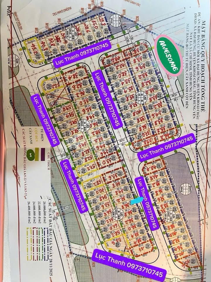 Đất đấu giá xã Chí Minh, Khoái Châu, Hưng Yên 102m² - Giá tốt, cơ hội đầu tư!