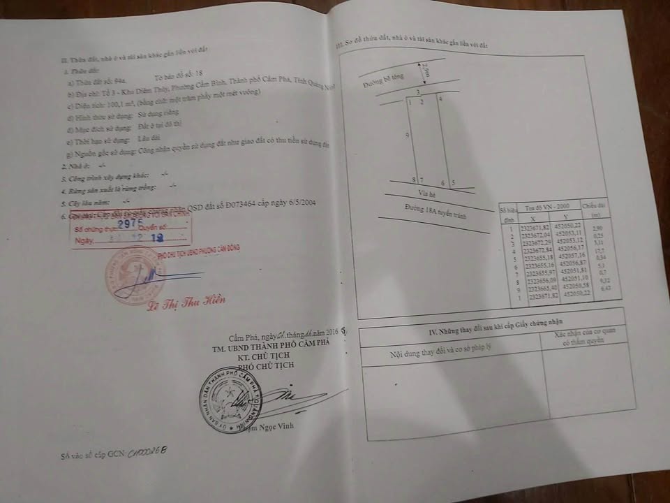 Đất nền Cẩm Phả 96m² giá 4.8 tỷ - Vị trí đắc địa, kinh doanh thuận lợi!