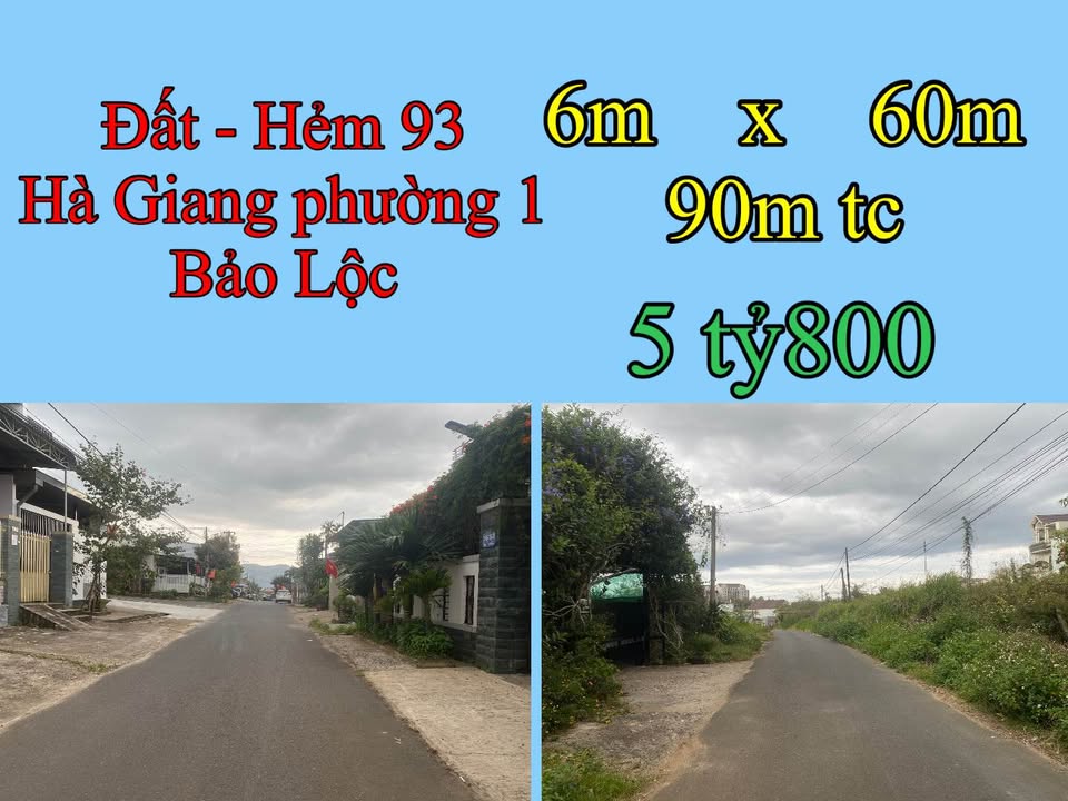 Đất nền Bảo Lộc 360m² giá 5.8 tỷ - Vị trí đắc địa gần khu quy hoạch