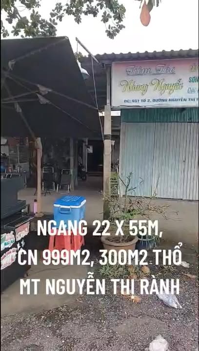 Đất thổ cư mặt tiền kinh doanh Nguyễn Thị Rành 998m² giá 10.99 tỷ - Cơ hội đầu tư tuyệt vời!