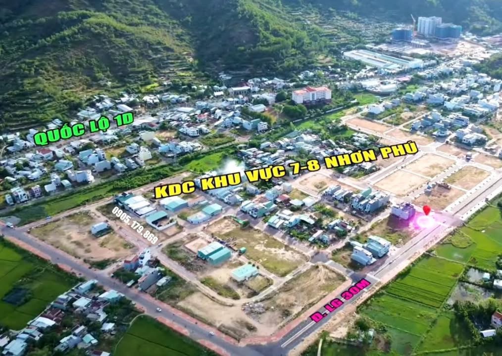 Đất nền khu dân cư KV7-8 Nhơn Phú, Quy Nhơn 80m² giá chỉ 2.7 tỷ - Đầu tư sinh lời ngay!