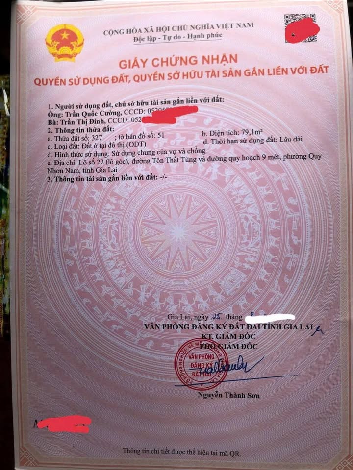 Đất nền góc 80m² đường Tôn Thất Tùng, phường Quy Nhơn Nam - Giá chỉ 5.2 tỷ thương lượng!