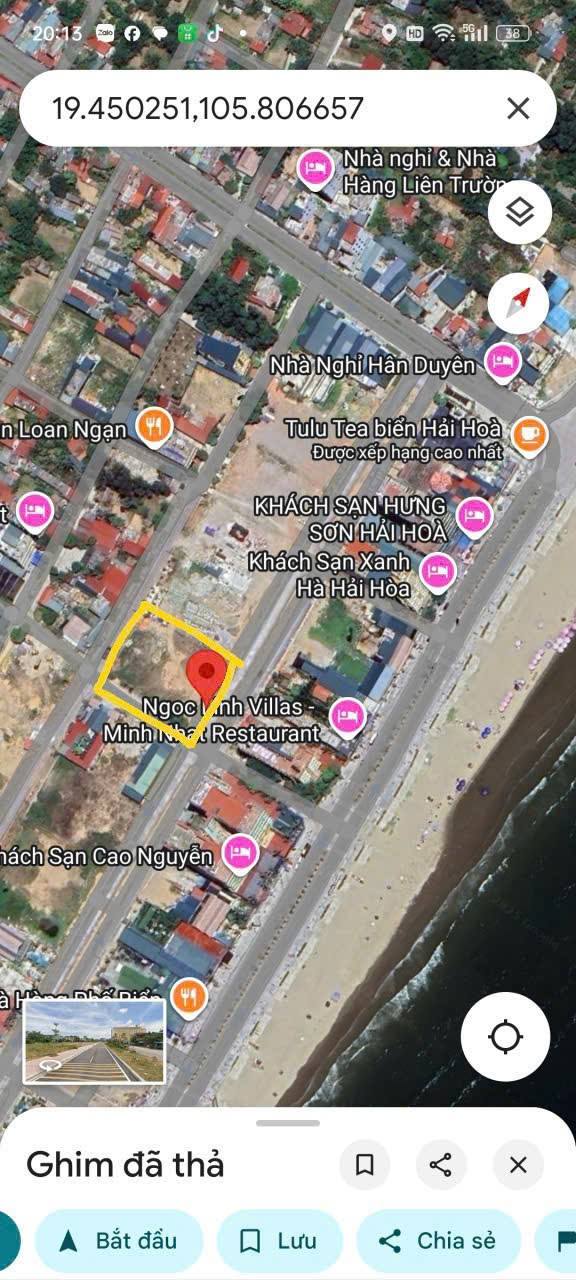 Đất vàng 3 mặt tiền tại khu du lịch Hải Hòa, Nghi Sơn, 2400m² - Cơ hội đầu tư không thể bỏ lỡ!