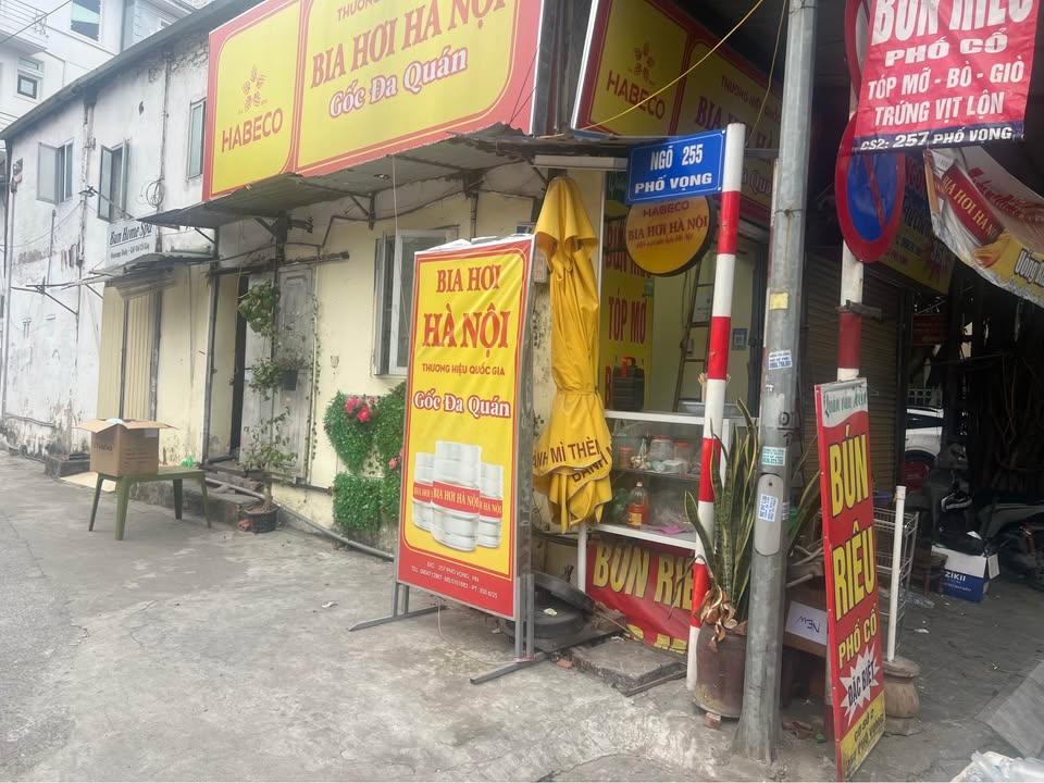 Cửa hàng cho thuê 257 phố Vọng, quận Hai Bà Trưng, 30m² - Mặt tiền thuận lợi kinh doanh!