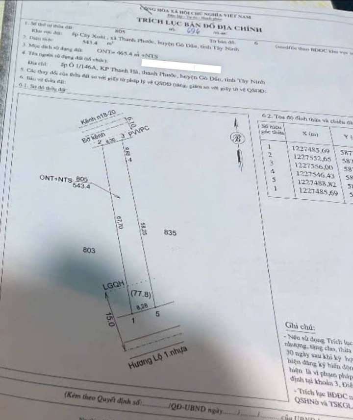Đất thổ cư Gò Dầu 564.4m² giá 360 triệu - Đầu tư sinh lời ngay!