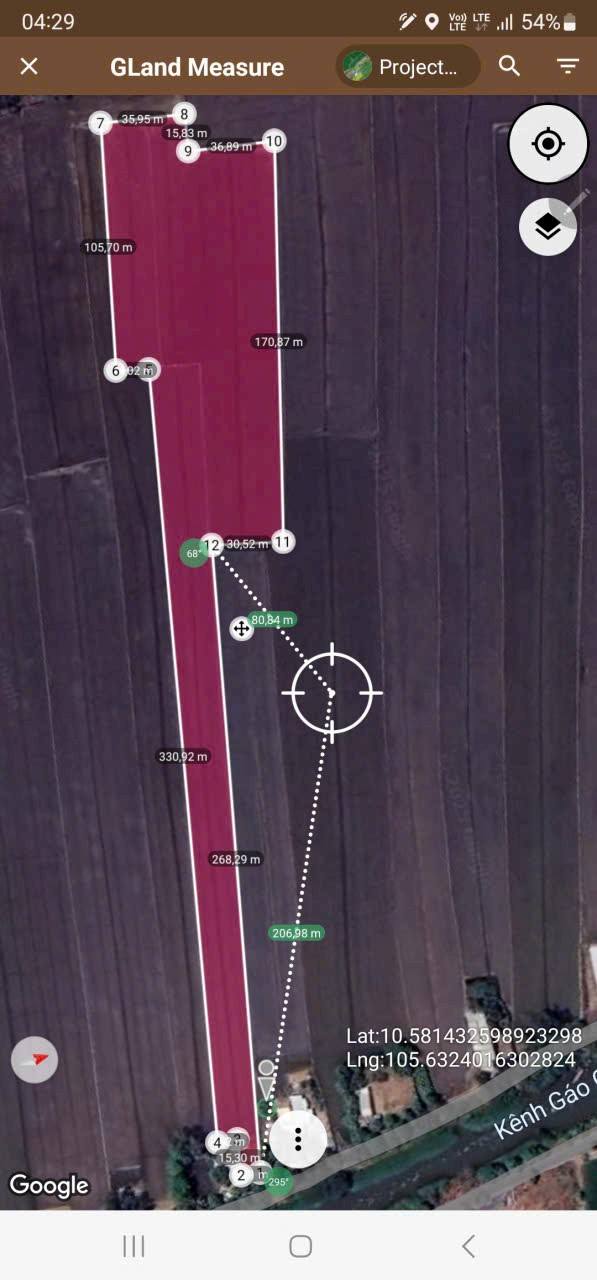 Đất nền 16.000m² tại đường Tân Nghĩa - Gáo Giồng, Đồng Tháp - Giá chỉ 2.785 tỷ!