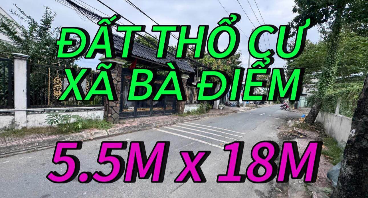Lô đất Bà Điểm 99m² giá 5.5 tỷ - Đầu tư sinh lời ngay!