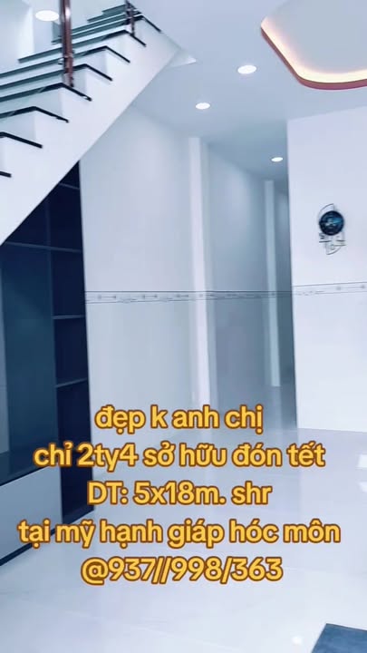 Nhà mới 90m² xã Mỹ Hạnh, Đức Hòa 2.4 tỷ - Thiết kế hiện đại, sẵn sàng đón Tết!