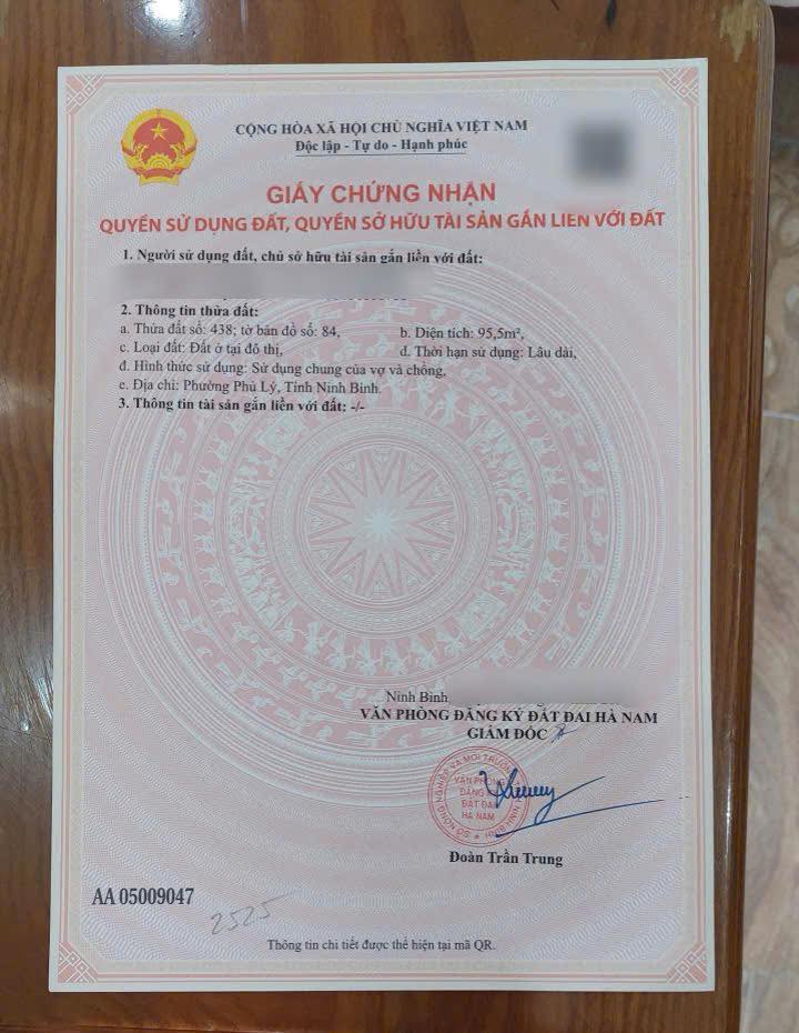 Đất nền đường Trần Bảo, Thanh Châu, 95.5m² giá 2.865 tỷ - Cơ hội đầu tư tuyệt vời!