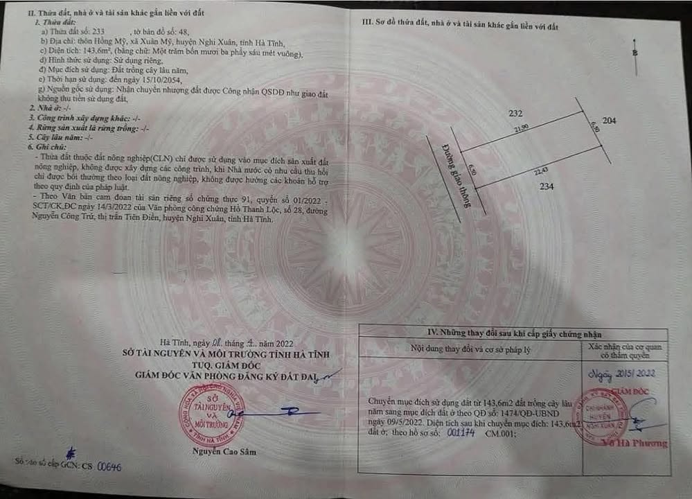 Đất liền kề thôn Hồng Mỹ, Nghi Xuân 141m² giá 800 triệu - Đường bê tông 9m, cơ hội đầu tư sinh lời!