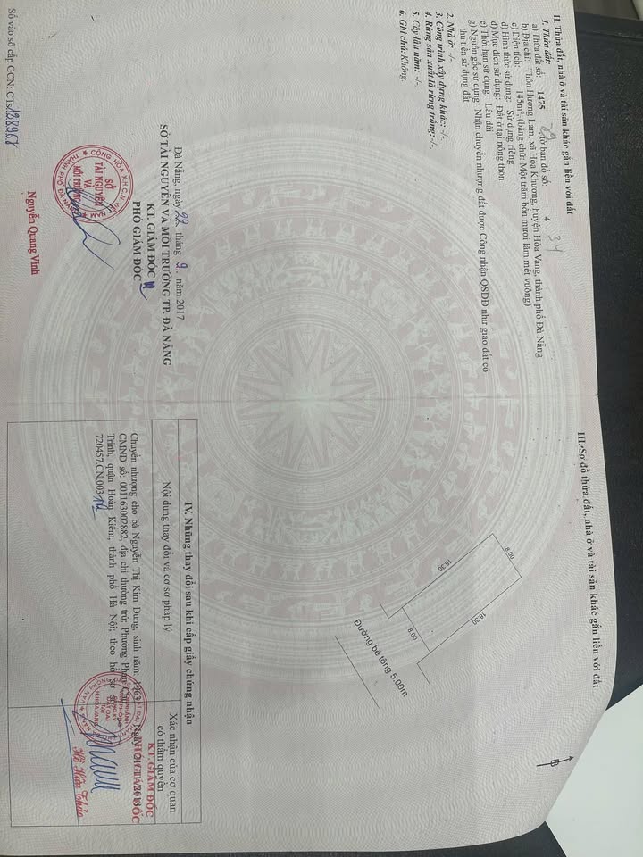 Đất nền Hòa Tiến, Đà Nẵng 145m² giá 2.1 tỷ - Lô góc vuông vắn, cơ hội đầu tư tuyệt vời!