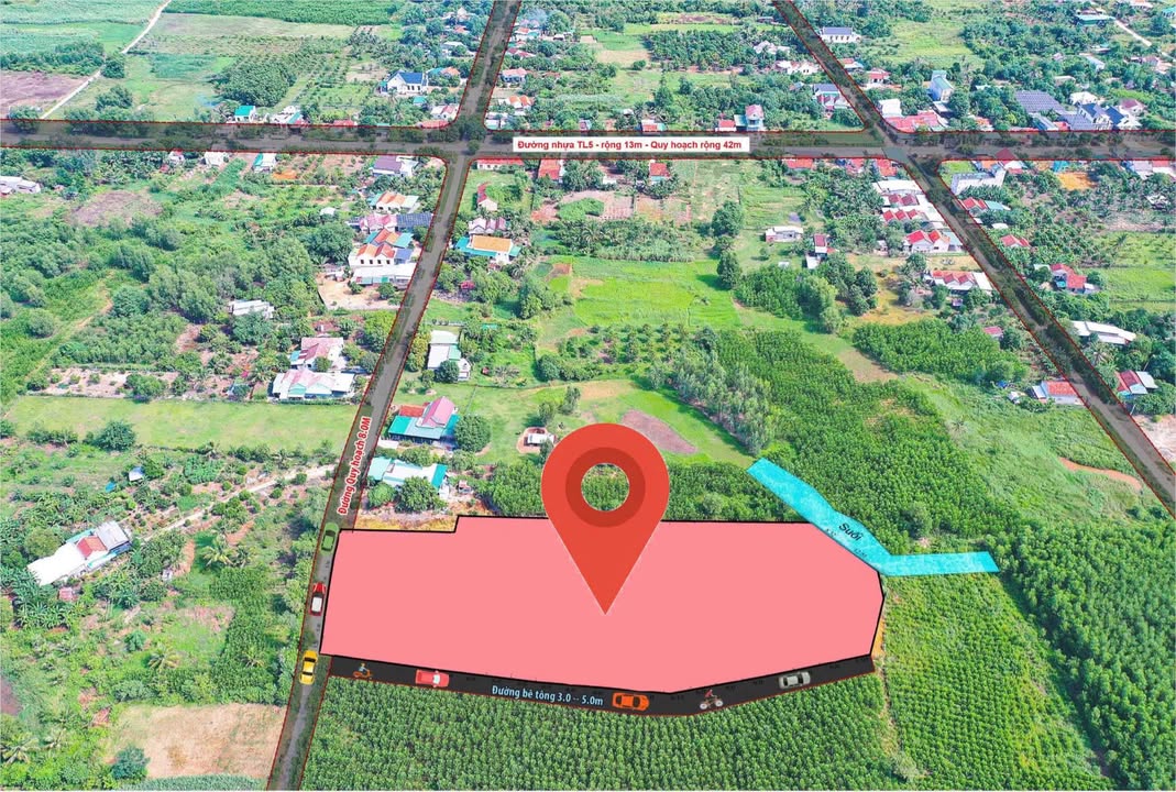 Đất thổ cư Ninh Hoà 6415m² giá 15.6 tỷ - Pháp lý sổ hồng chính chủ!