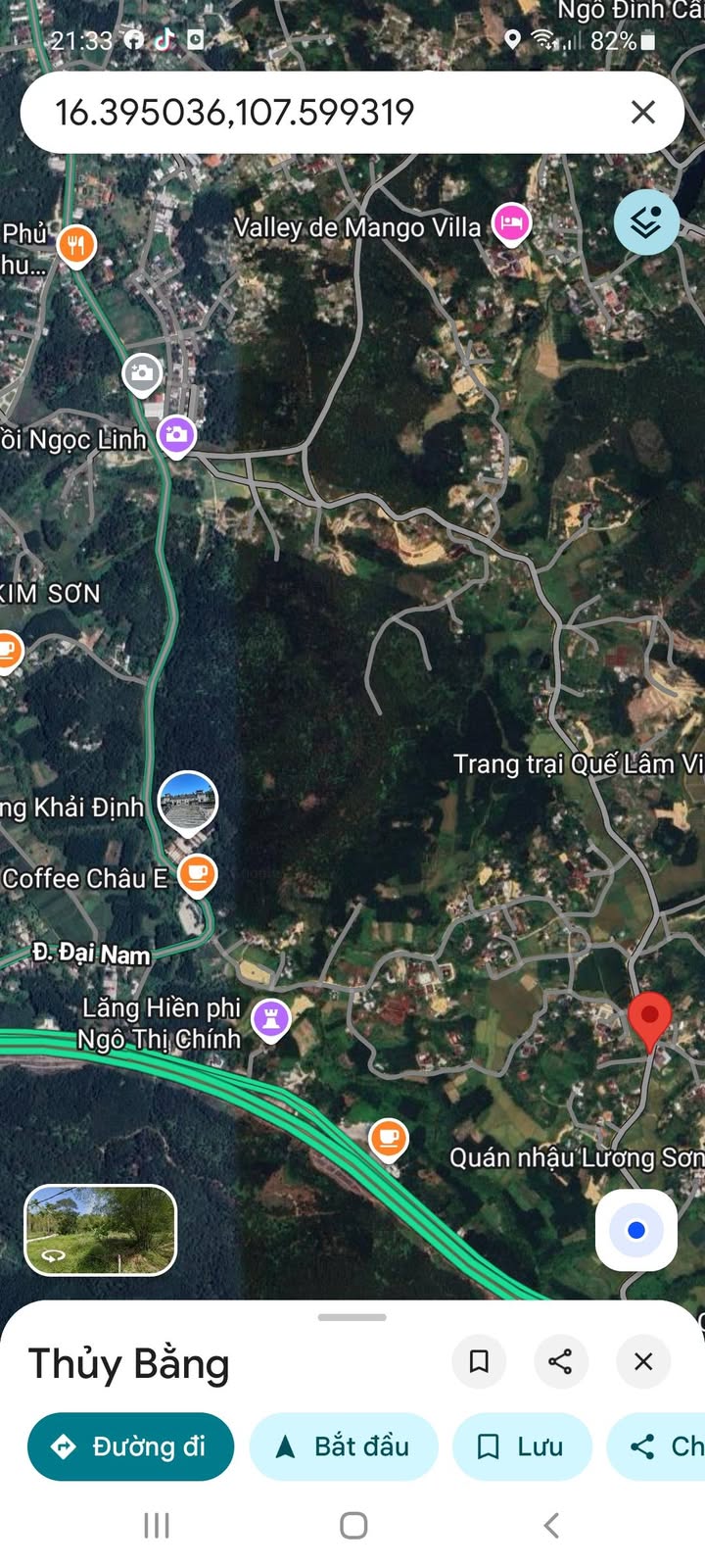 Đất Thủy Bằng Huế 92m² giá 500 triệu - Vị trí đẹp, tiện ích hoàn hảo!