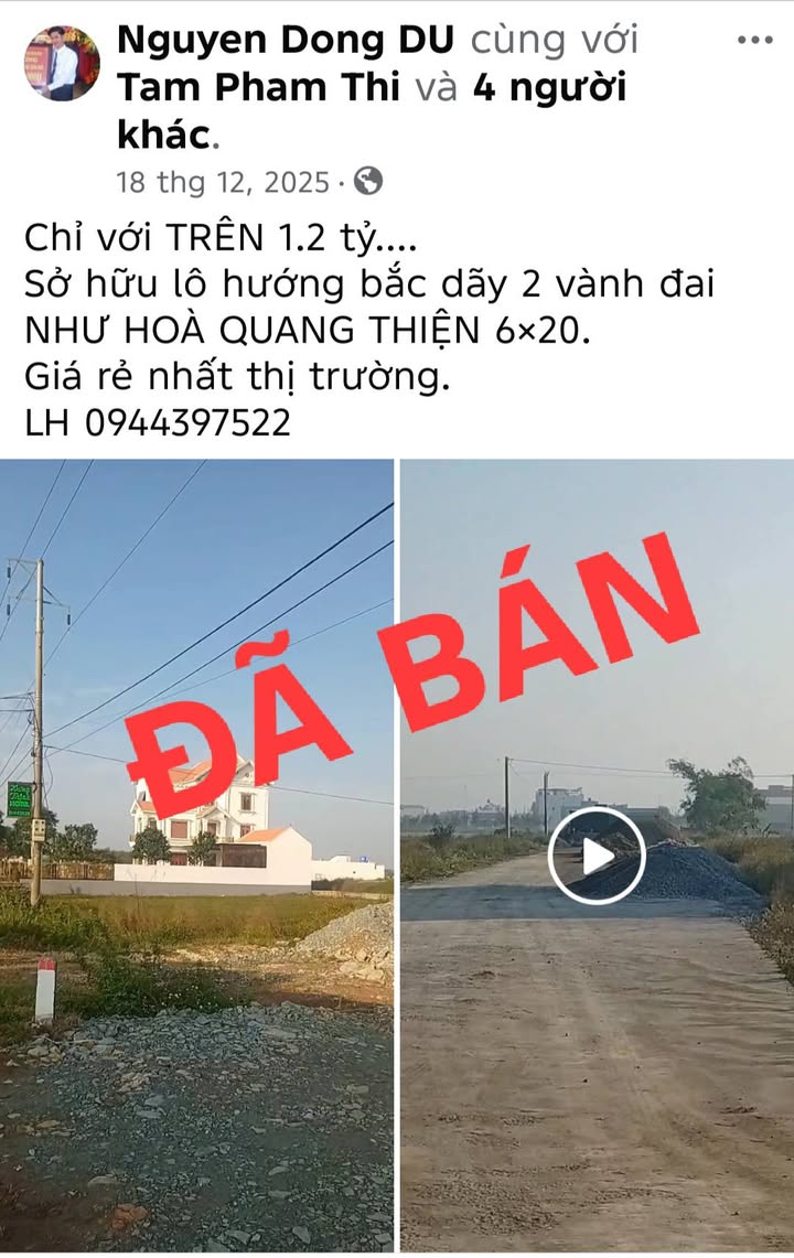 Đất nền Quang Thiện, Kim Sơn 120m² giá chỉ 1.1 tỷ - Cơ hội đầu tư hấp dẫn!