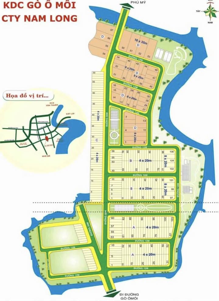 Bán đất mặt tiền đường Số Khu Nam Long, Phú Thuận, Quận 7 - Giá chỉ 11 tỷ, thuận tiện xây mới!