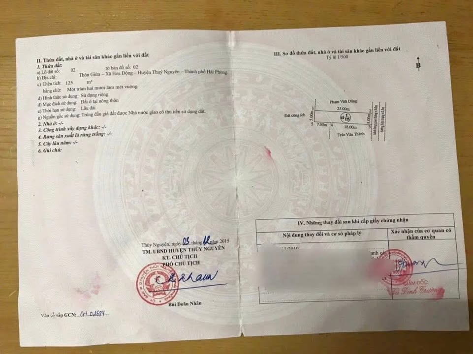 Đất nền Hoa Động Thủy Nguyên 125m² giá 3.5 tỷ - Cơ hội đầu tư hiếm có!