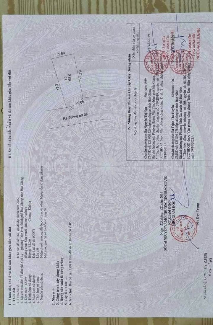 Đất nền Trần Phú Bắc Giang 68m² giá 1 tỷ - Đường thông thoáng, vị trí đắc địa!